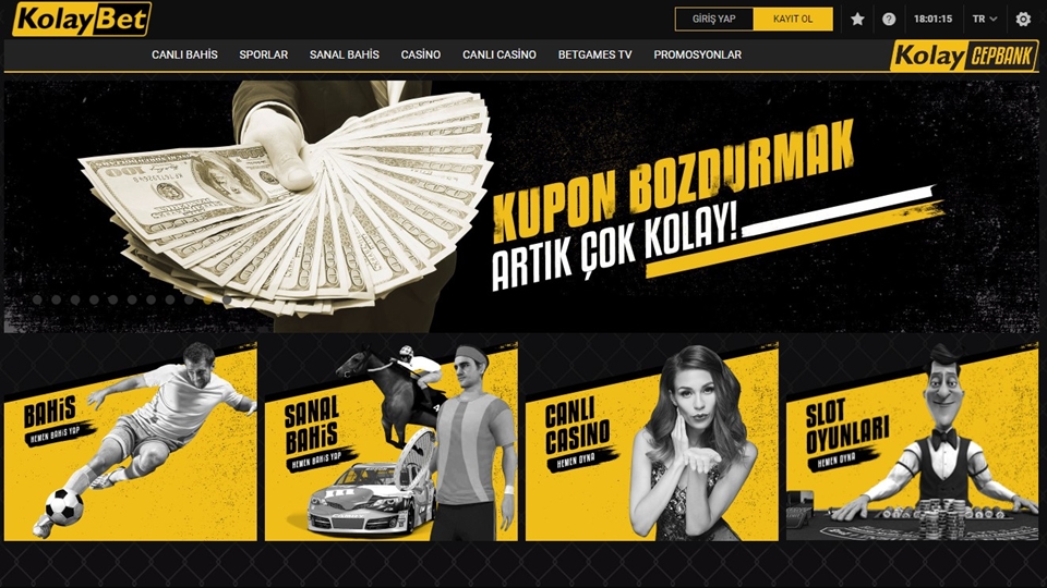 kolaybet web sitesi giriş sayfası