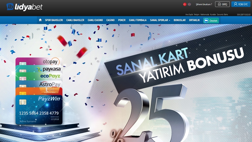 lidyabet web sitesi giriş sayfası