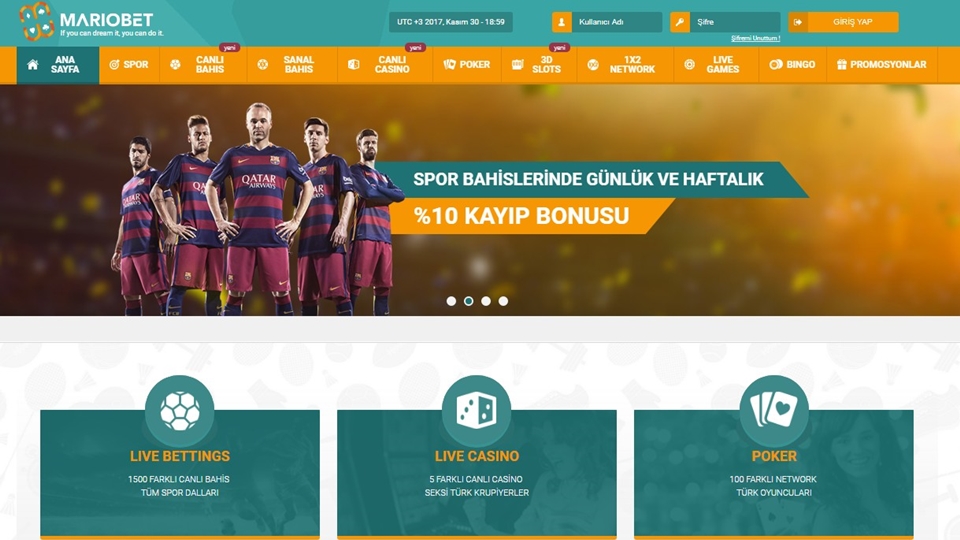 mariobet web sitesi giriş sayfası